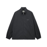 BACK LOGO HIGH NECK JUMPER IN CHARCOAL